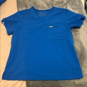 Figs Teal Technical Collection Scrub Top